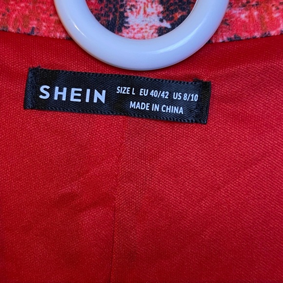 Red Plaid Women's Blazer Size 8/10 - Picture 4 of 5